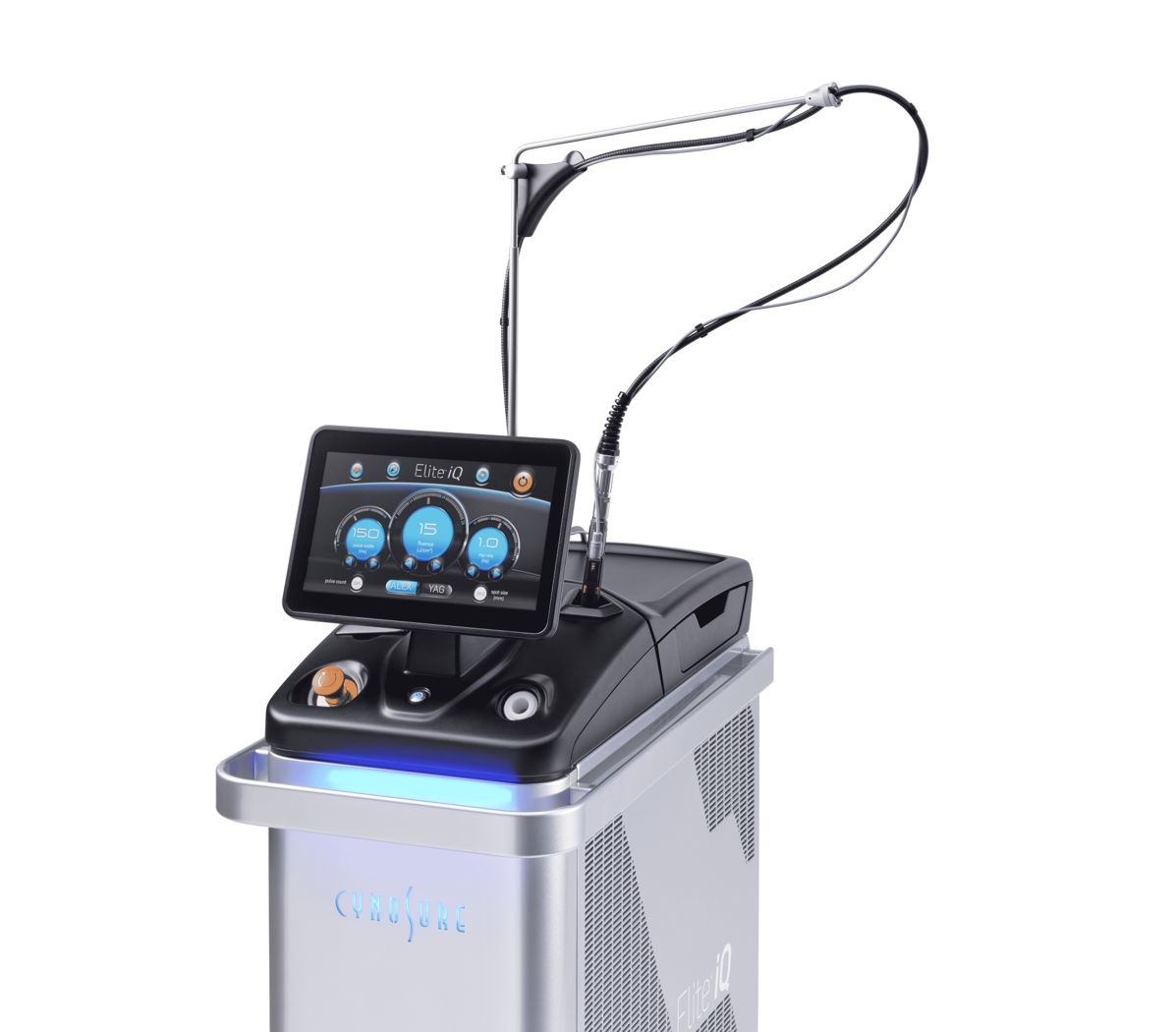 Cynosure Elite iQ laser device for skin treatments at Elite Med Spa